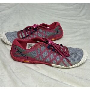 Merrell Vapor Glove 3 Women's 8 Pink/Multi Barefoot Vibram Running Shoes